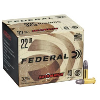 Federal Auto Match 22LR 40 Grain Solid Ammunition 325 Round Bulk Pack AM22