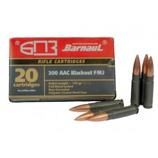 Barnaul 300 AAC Blackout 145 Grain Steel Cased Ammunition