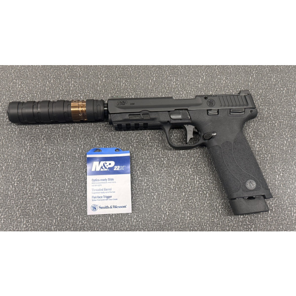 Smith & Wesson M&P 22x 22LR Pistol With Q Erector Suppressor