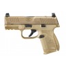 FN 509 Compact MRD FDE 9mm Optics Ready Pistol With 1-12 & 1-15 Round Magazine and FN Soft Pistol Case 66-100574
