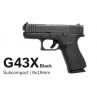 GLOCK 43X 9mm Pistol With Black Slide PX4350201