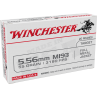 Winchester 5.56 55 Grain FMJ 1000 Round Case